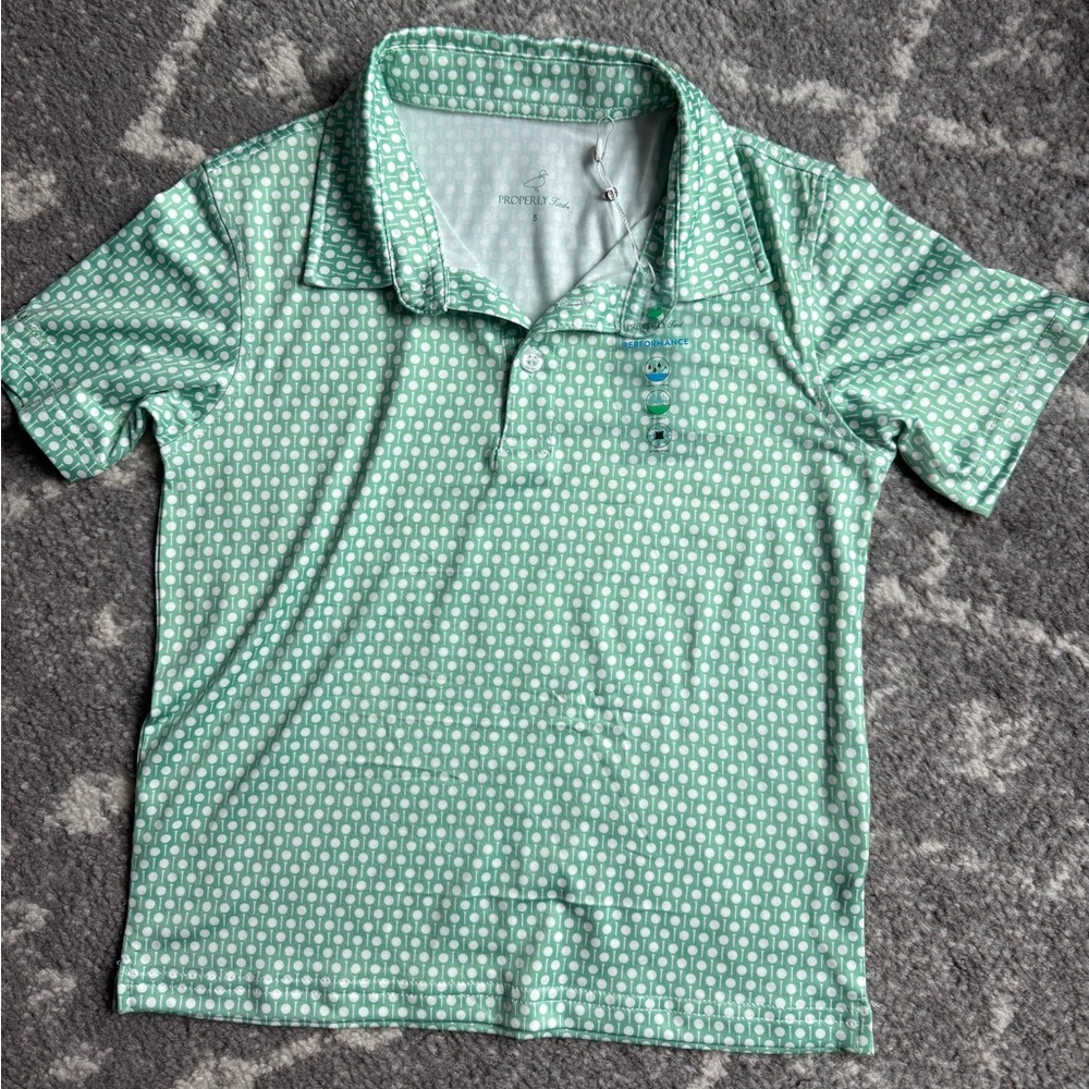 NWT Properly Tied Boys Inlet Tee Time Polo